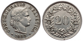 Switzerland, 20 Rappen 1938, Bern