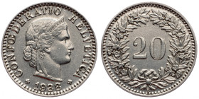 Switzerland, 20 Rappen 1938, Bern