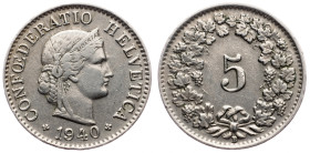 Switzerland, 5 Rappen 1940, Bern