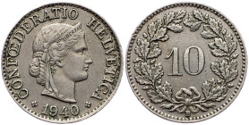 Switzerland, 10 Rappen 1940, Bern