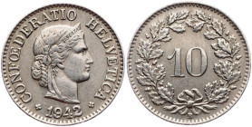 Switzerland, 10 Rappen 1942, Bern