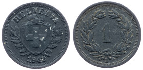 Switzerland, 1 Rappen 1942, Bern