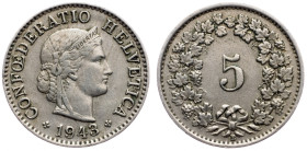 Switzerland, 5 Rappen 1943, Bern