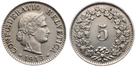 Switzerland, 5 Rappen 1943, Bern