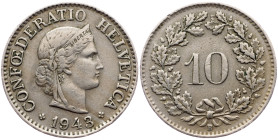 Switzerland, 10 Rappen 1943, Bern