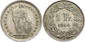 Switzerland, 1 Franc 1944