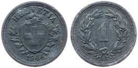 Switzerland, 1 Rappen 1944, Bern