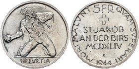 Switzerland, 5 Francs 1944, Bern