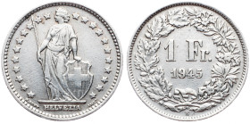 Switzerland, 1 Franc 1945, Bern