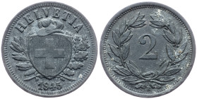 Switzerland, 2 Rappen 1945, Bern