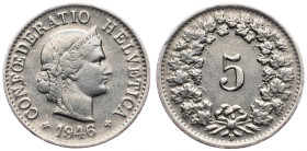 Switzerland, 5 Rappen 1946, Bern