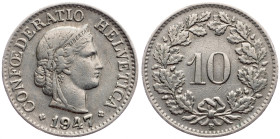 Switzerland, 10 Rappen 1947, Bern