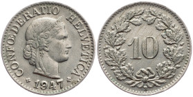 Switzerland, 10 Rappen 1947, Bern