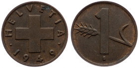 Switzerland, 1 Rappen 1949, Bern