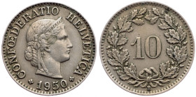 Switzerland, 10 Rappen 1950, Bern