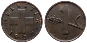 Switzerland, 1 Rappen 1950, Bern