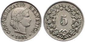 Switzerland, 5 Rappen 1951, Bern