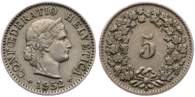 Switzerland, 5 Rappen 1952, Bern
