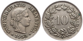 Switzerland, 10 Rappen 1953, Bern
