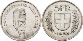 Switzerland, 5 Francs 1953, Bern