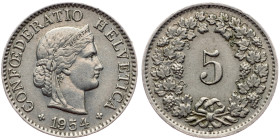 Switzerland, 5 Rappen 1954, Bern