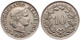 Switzerland, 10 Rappen 1955, Bern