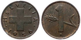 Switzerland, 1 Rappen 1956, Bern