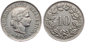 Switzerland, 10 Rappen 1957, Bern