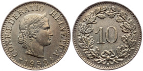 Switzerland, 10 Rappen 1958, Bern