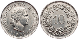 Switzerland, 10 Rappen 1958, Bern