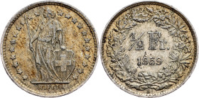 Switzerland, 1/2 Franc 1959