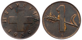Switzerland, 1 Rappen 1959, Bern