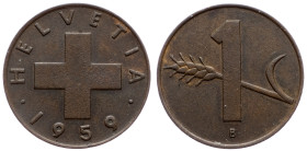 Switzerland, 1 Rappen 1959, Bern