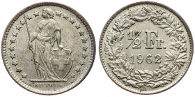 Switzerland, 1/2 Franc 1962, Bern