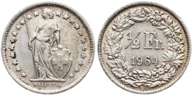 Switzerland, 1/2 Franc 1964, Bern