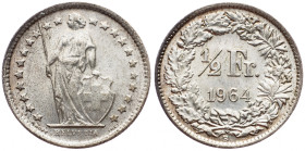 Switzerland, 1/2 Franc 1964, Bern
