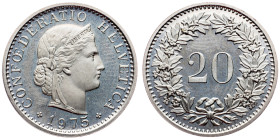 Switzerland, 20 Rappen 1975, Bern