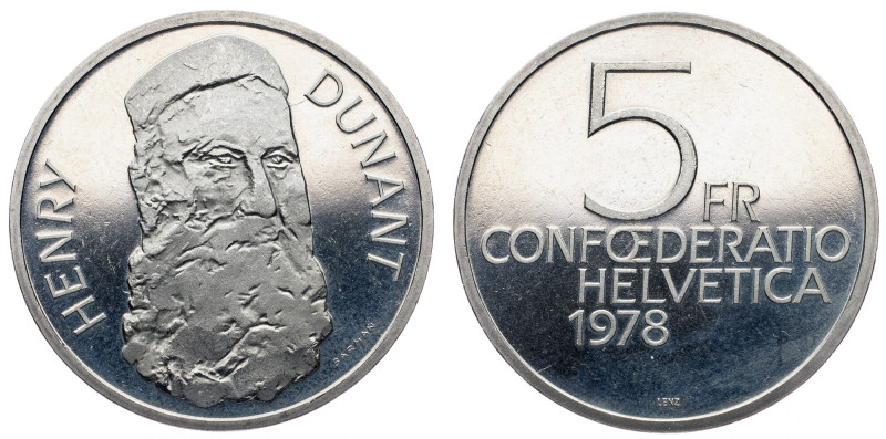 Switzerland, 5 Francs 1978, Bern Switzerland, 5 Francs 1978, Bern, KM# 56; UNC
...