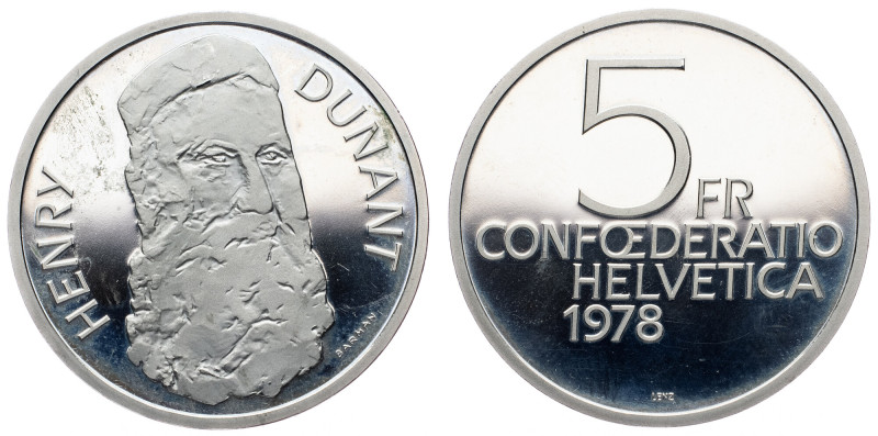 Switzerland, 5 Francs 1978, Bern Switzerland, 5 Francs 1978, Bern, KM# 56; PROOF...