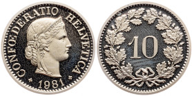 Switzerland, 10 Rappen 1981, Bern