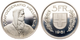 Switzerland, 5 Francs 1981, Bern