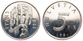 Switzerland, 5 Francs 1981, Bern