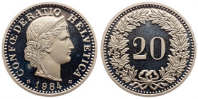 Switzerland, 20 Rappen 1984, Bern