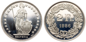 Switzerland, 2 Francs 1986, Bern