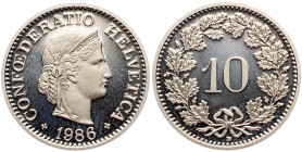Switzerland, 10 Rappen 1986, Bern