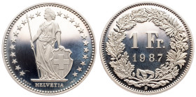 Switzerland, 1 Franc 1987, Bern