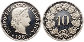 Switzerland, 10 Rappen 1987, Bern