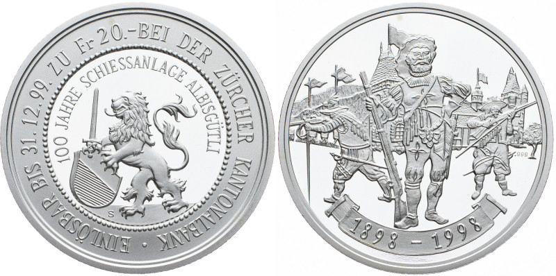 Switzerland, 20 Francs 1998 Switzerland, 20 Francs 1998, Ag, X# S55|Shooting tha...