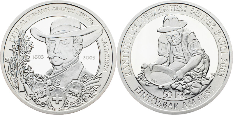 Switzerland, 50 Francs 2003 Switzerland, 50 Francs 2003, Ag, HMZ 2# 1348u, KM# S...