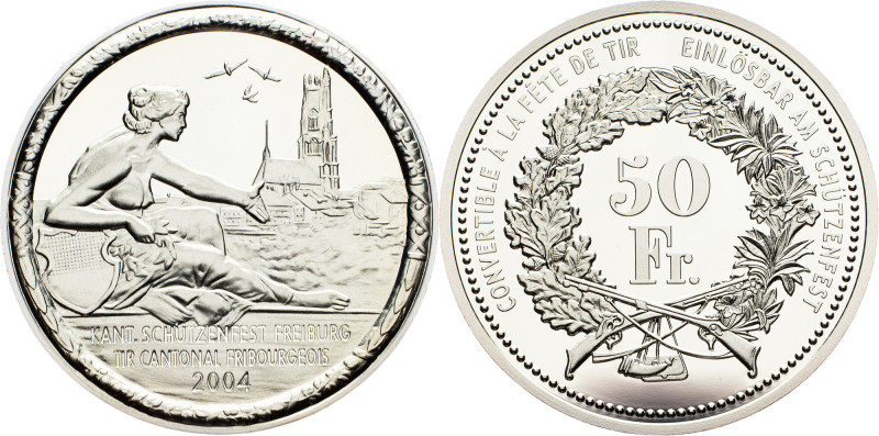 Switzerland, 50 Francs 2004 Switzerland, 50 Francs 2004, Ag, HMZ 2# 1348v, X# S6...